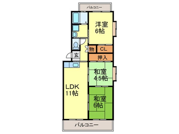 エクセレントフジの物件間取画像